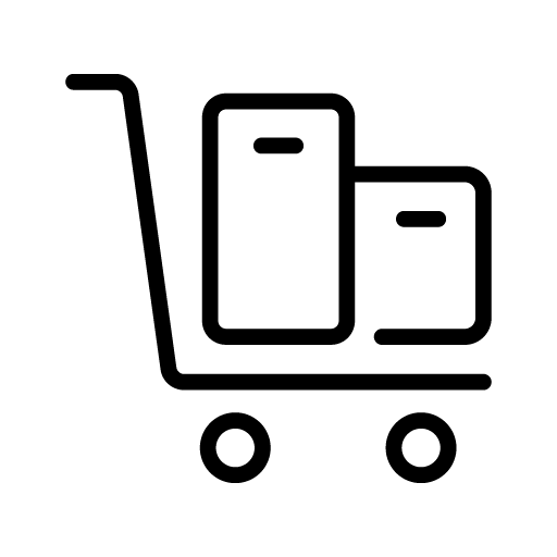 icon moving cart